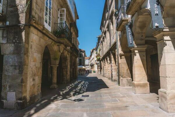 Gamle bydel i Santiago de Compostela
